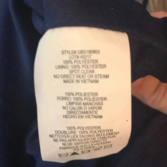 GIANNI BINI JR SZ 13 and SZ 11 NAVY/GOLD DRESS - Picture 11 of 12